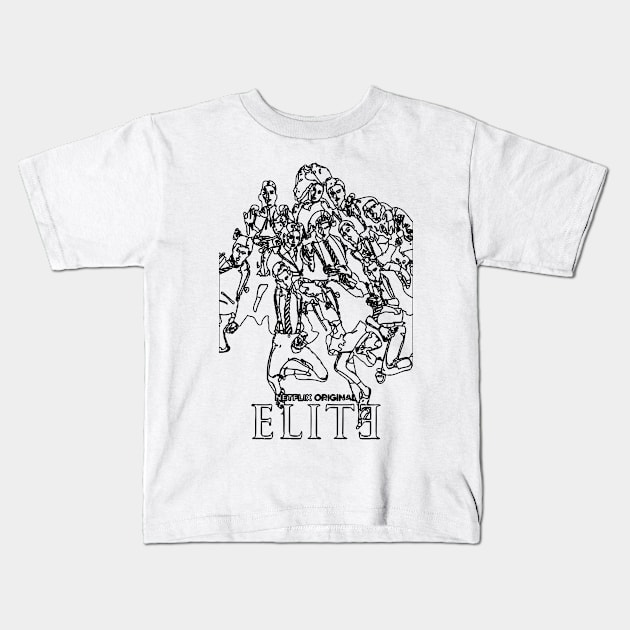 Elite Fanart Kids T-Shirt by Playful Creatives